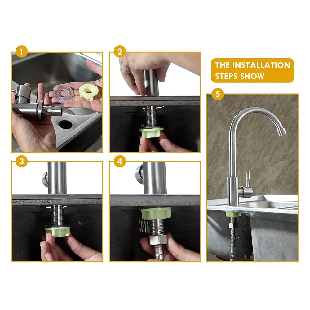 Amazon | 【Lansing store】キッチン用水栓 洗面用 シングル